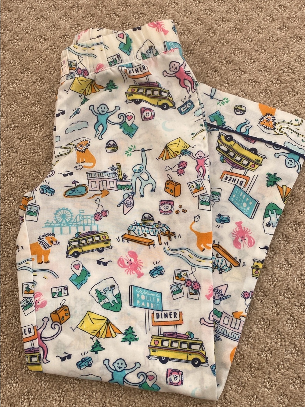 Roller Rabbit x Target Boys PJ Pants Medium 8